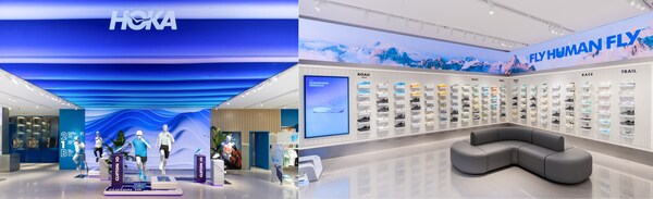 HOKA全球首家品牌体验中心L1「飞跑跃动空间」与L2「户外及生活方式系列」